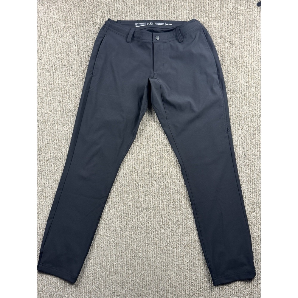 Legends Mens S Chino Jogger Pants Tapered Leg Performance Stretch Black